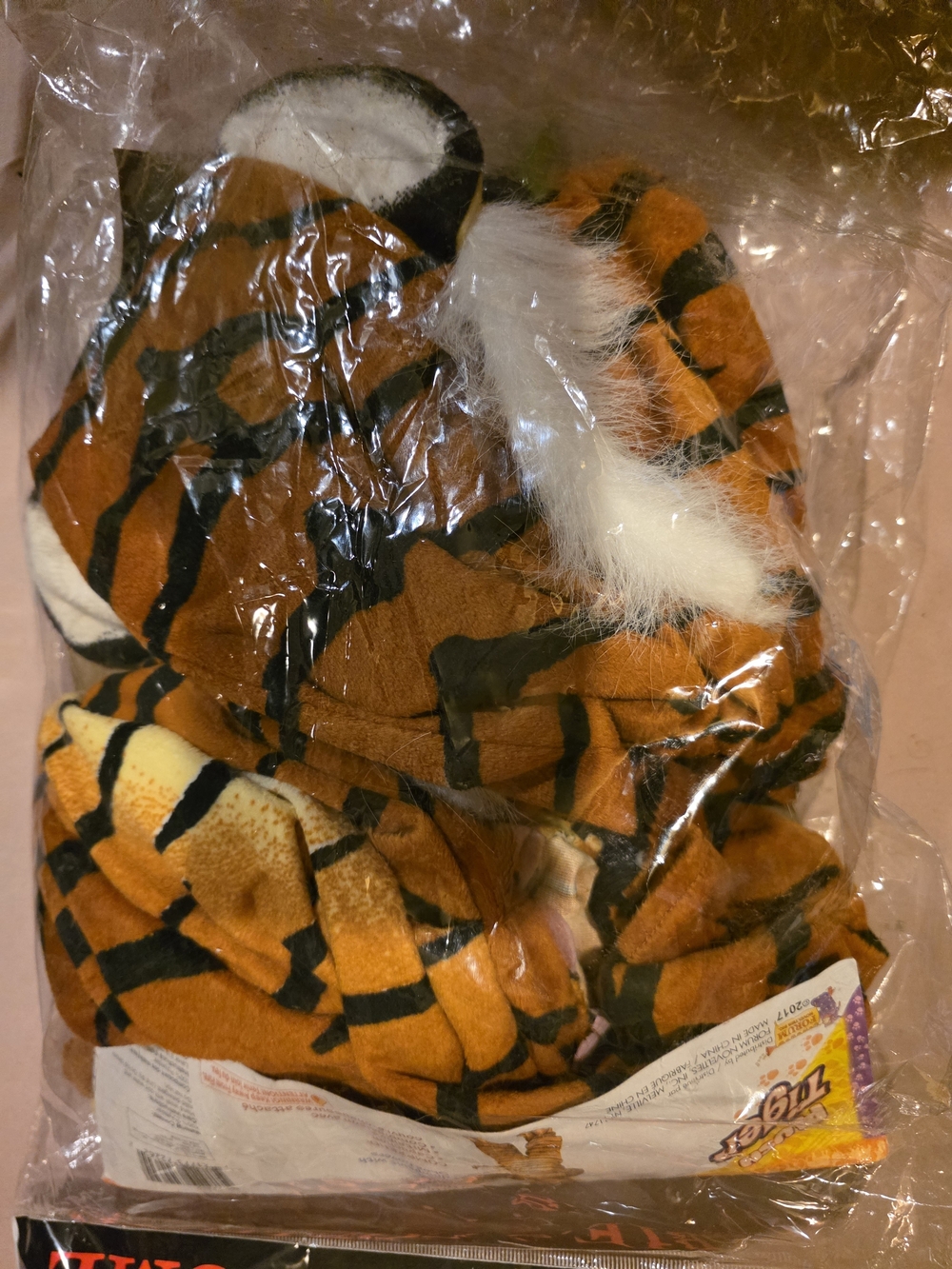 Toddler Size Rubie's Tiger Costume - Orange and White Plush Jungle Outfit - Picture 2 of 5